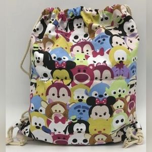 Disney Tsum Tsum Roped canvas bag. 16x20